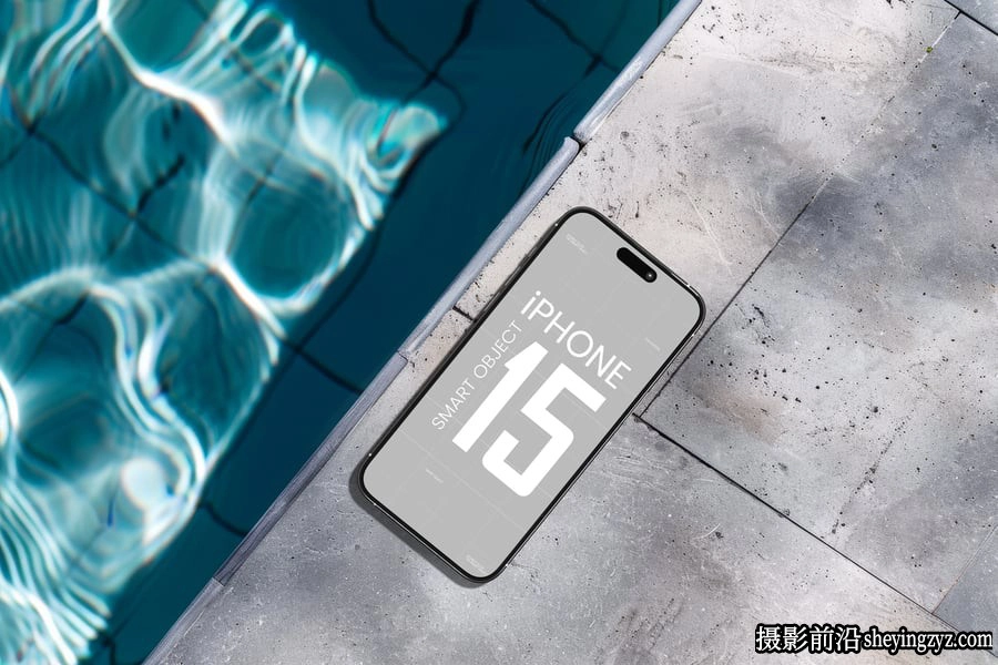 豪华泳池畔iPhone手机样机,iPhone样机