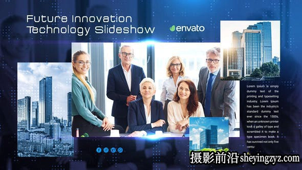 AE模版-商务企业公司宣传片头动画模板- Technology Slidesho