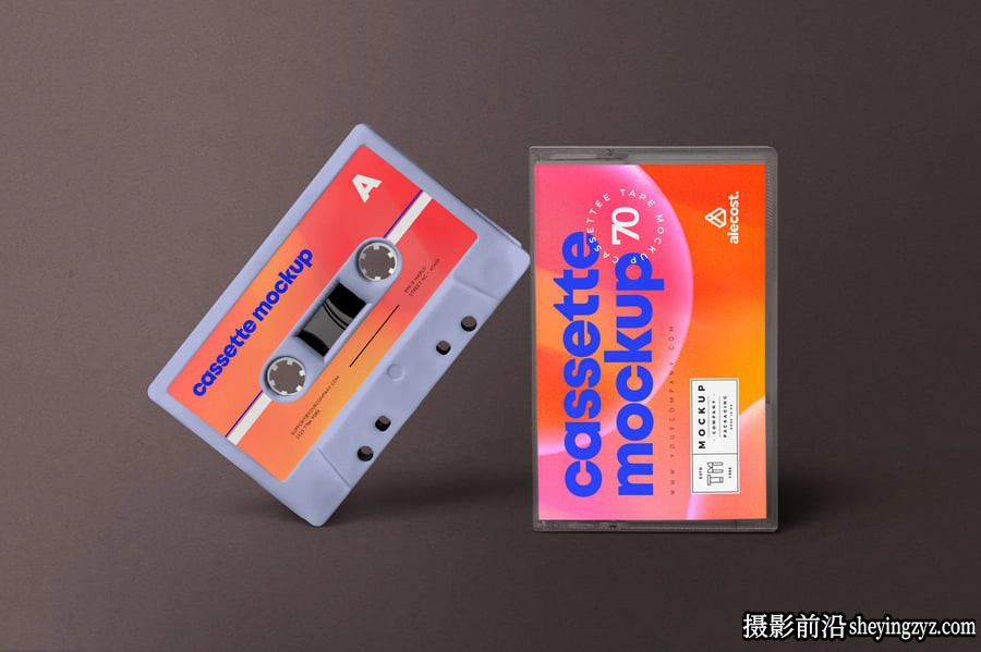 带封面的盒式磁带样机,磁带样机