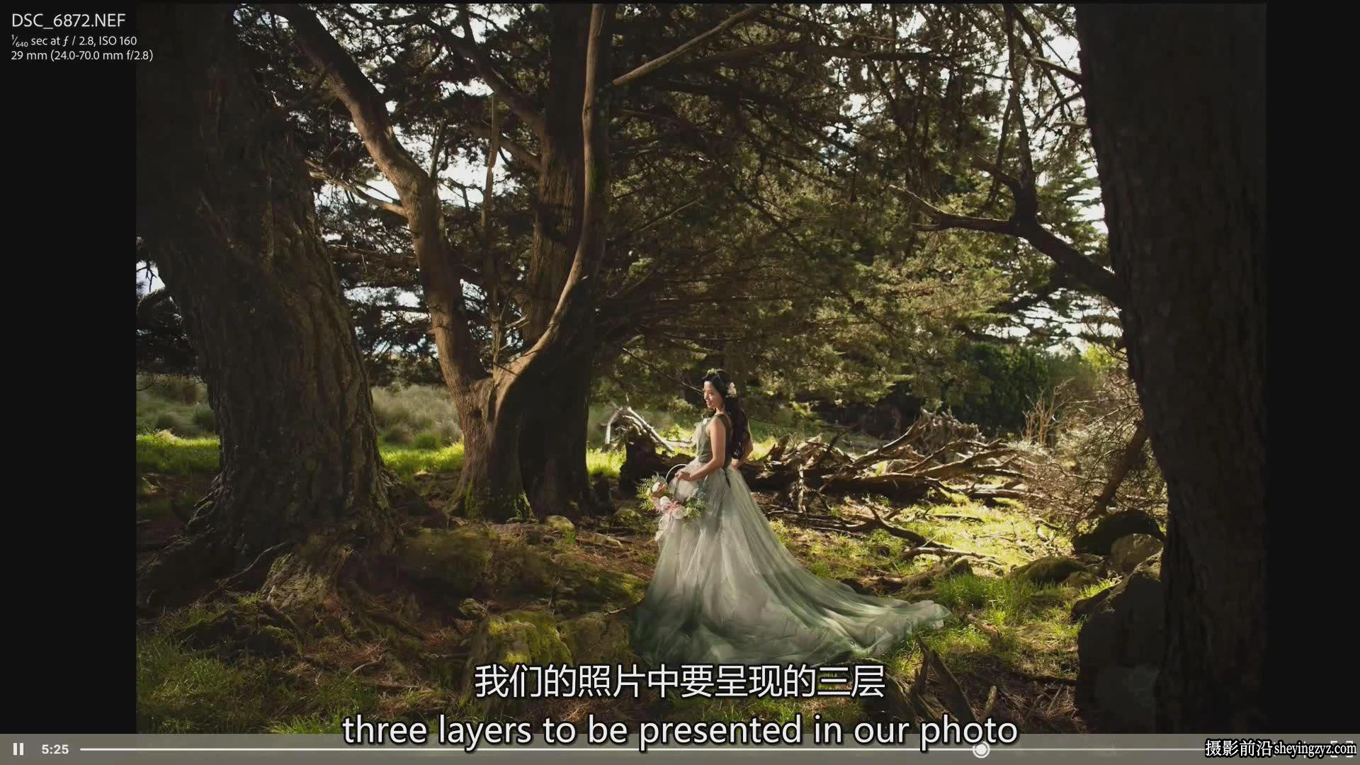 Zhuoya - 专业婚礼摄影及婚纱大片后期修饰大师班教程-独家中英字幕