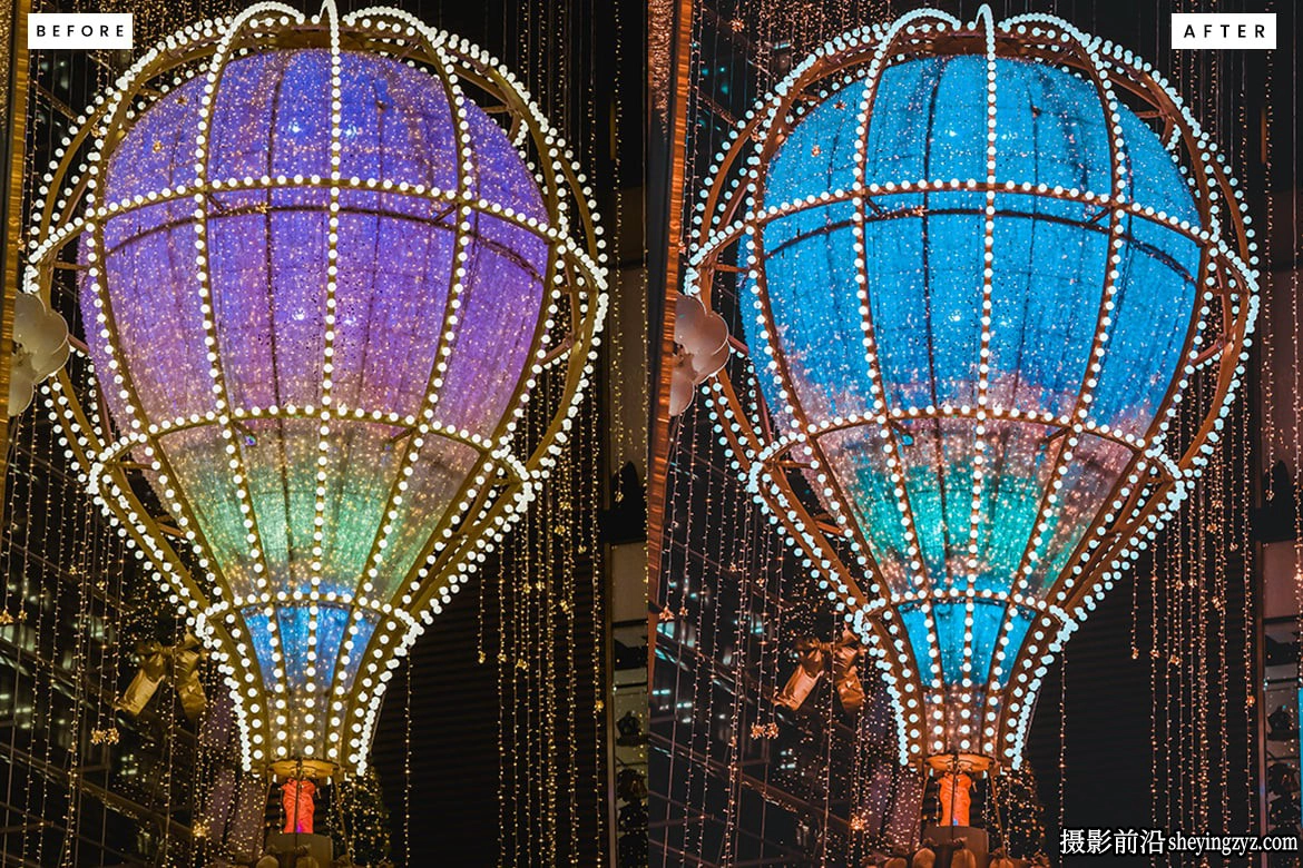 10种梦幻城市弱光夜景lr预设及ACR调色预设 Night Lightroom Presets