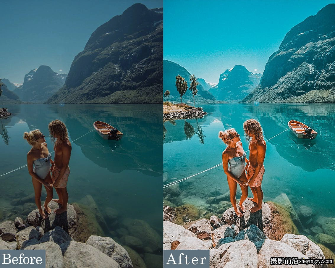 青橙色旅拍风光大片Lr预设及手机lr预设 Travel Lightroom Presets