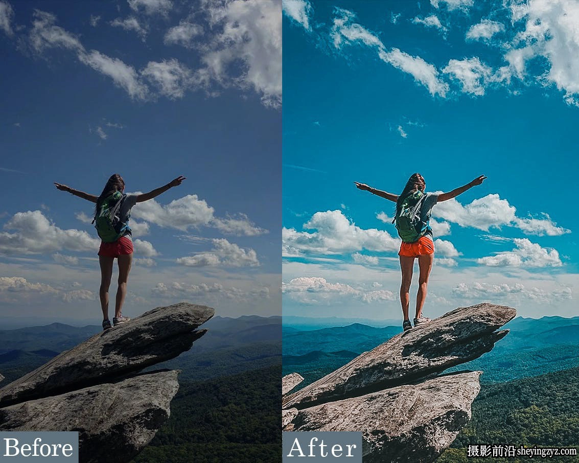 青橙色旅拍风光大片Lr预设及手机lr预设 Travel Lightroom Presets
