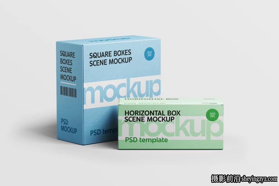 盒子样机集,产品盒子包装样机模型