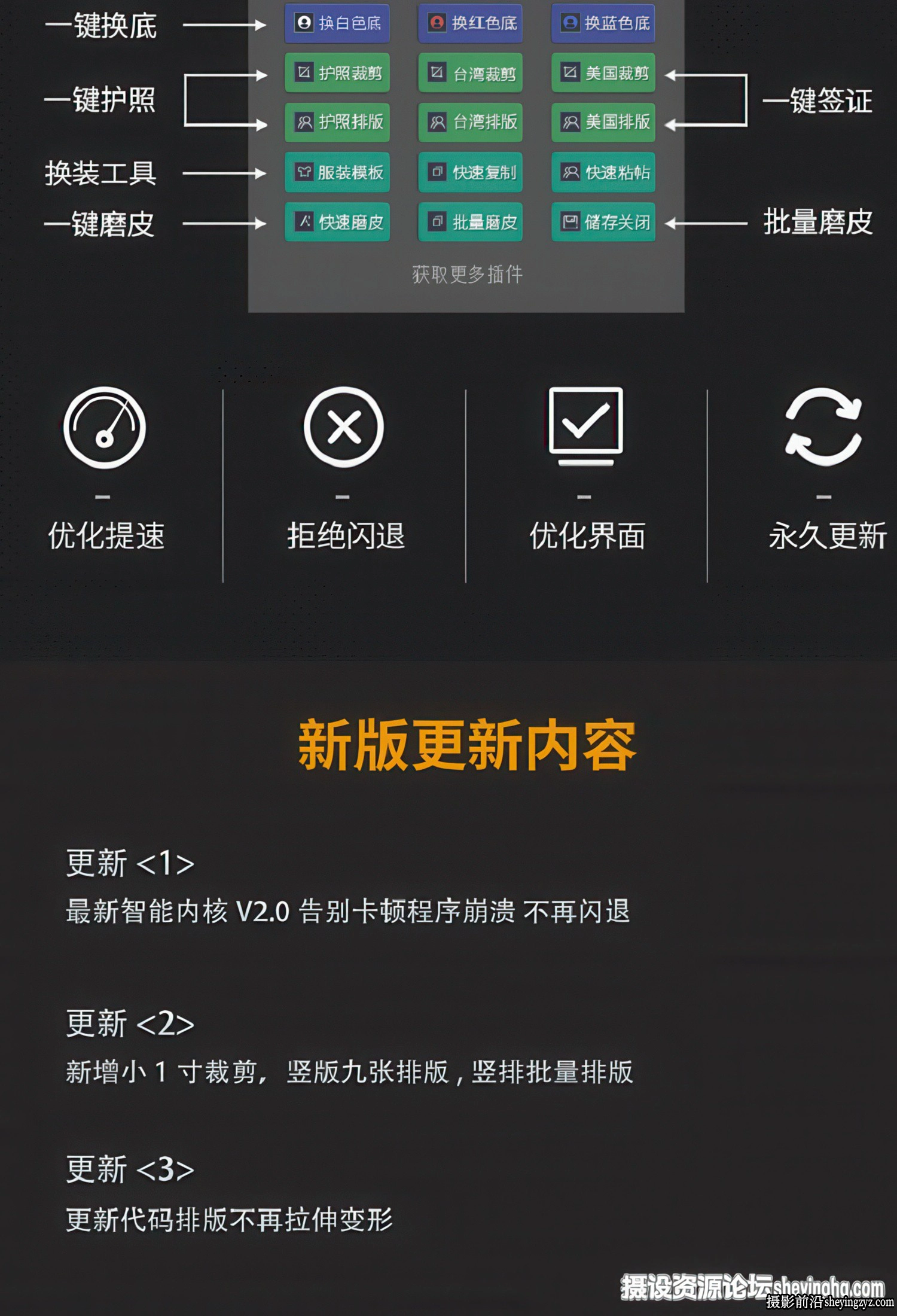 证件照大师插件一键证照裁剪排版磨皮换装换底色完整版附教程