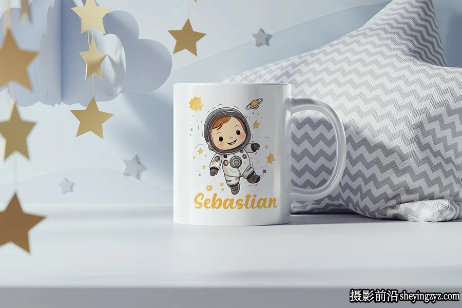 儿童陶瓷杯样机,陶瓷杯样机,杯子样机