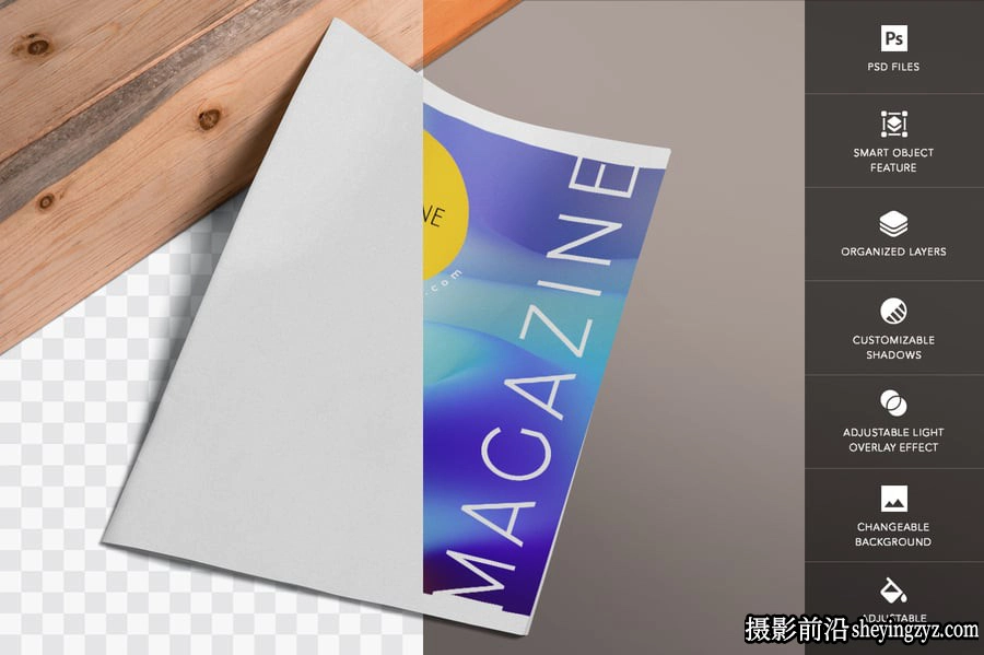 杂志样机,画册样机,时尚摄影杂志画册样机