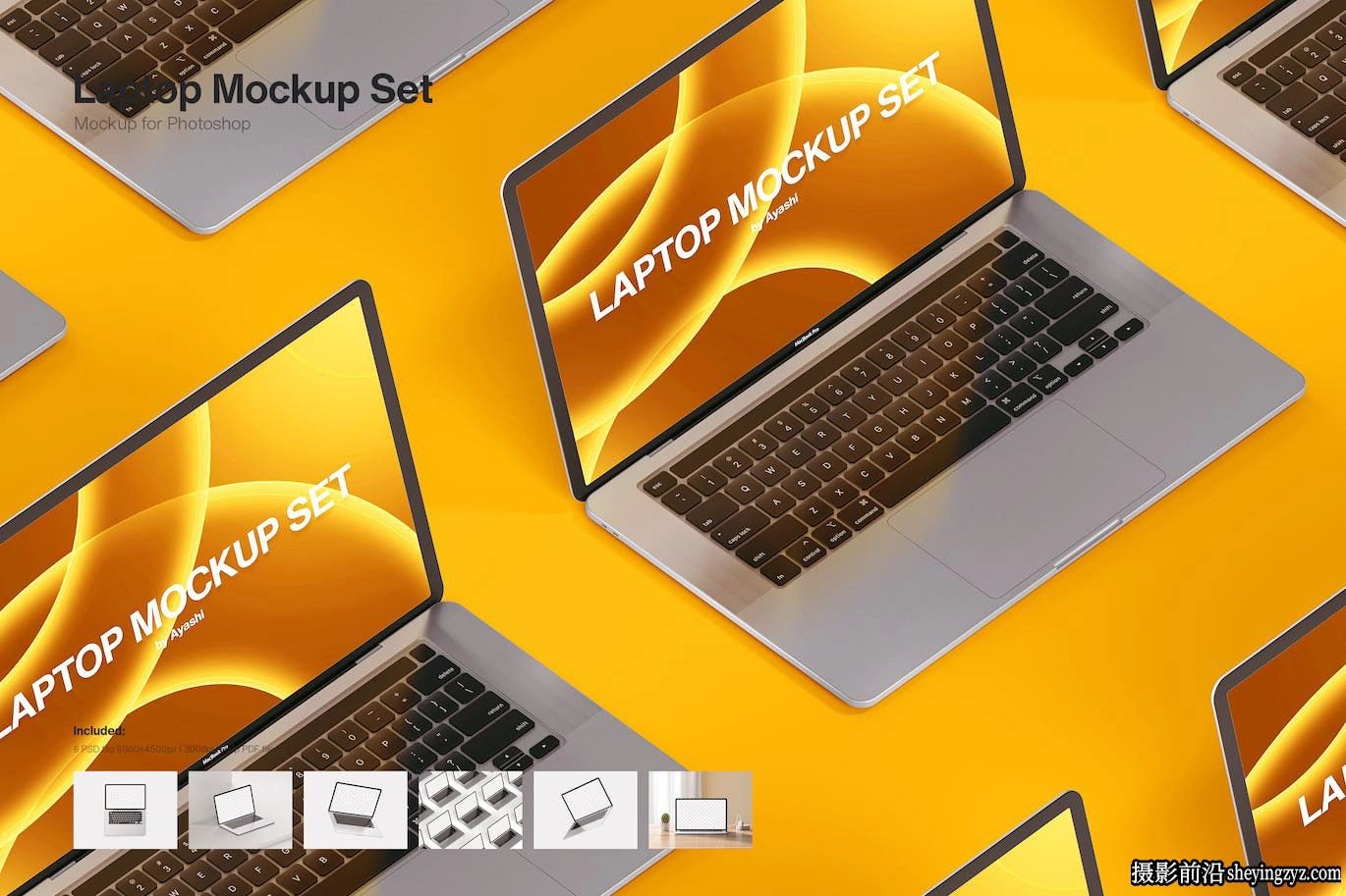 笔记本电脑样机,Macbook样机模型