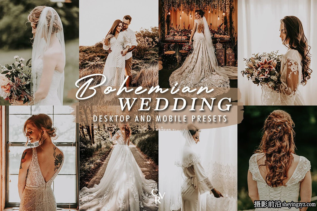波西米亚婚礼Lr预设手机lr预设 Bohemian Wedding Lightroom Presets