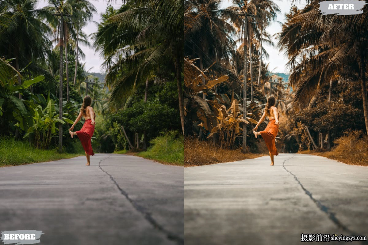 暖调胶片人像Lr预设手机版lr预设 Golden Film Lightroom Presets
