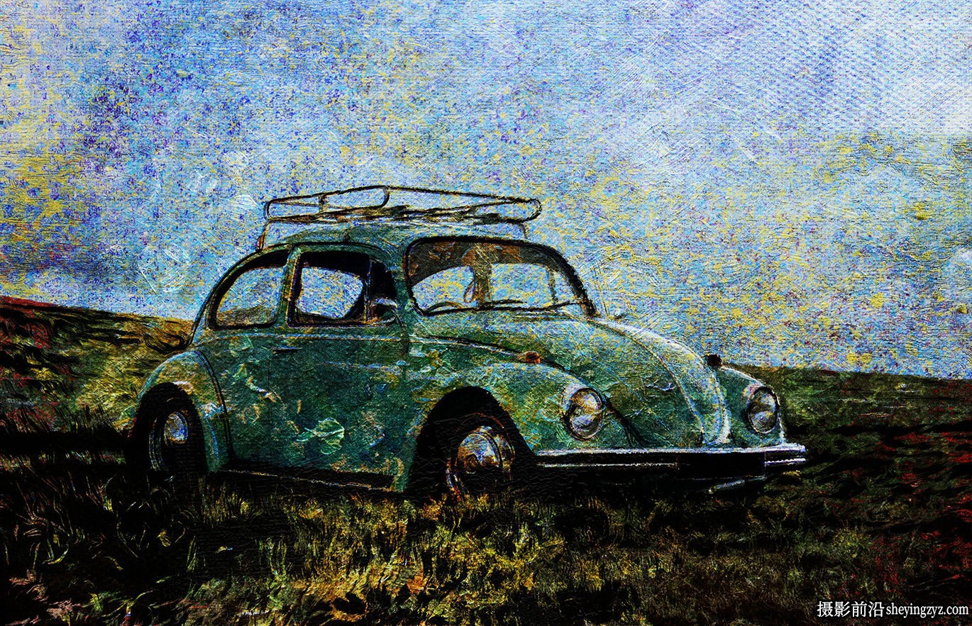抽象油画照片效果智能模板 Abstract Oil Painting Photo Effect
