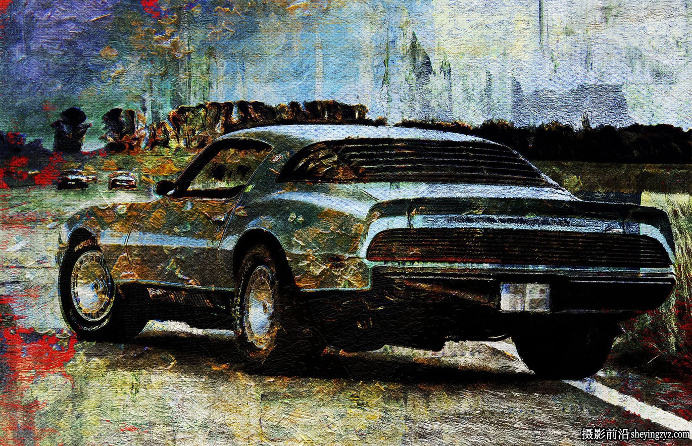 抽象油画照片效果智能模板 Abstract Oil Painting Photo Effect