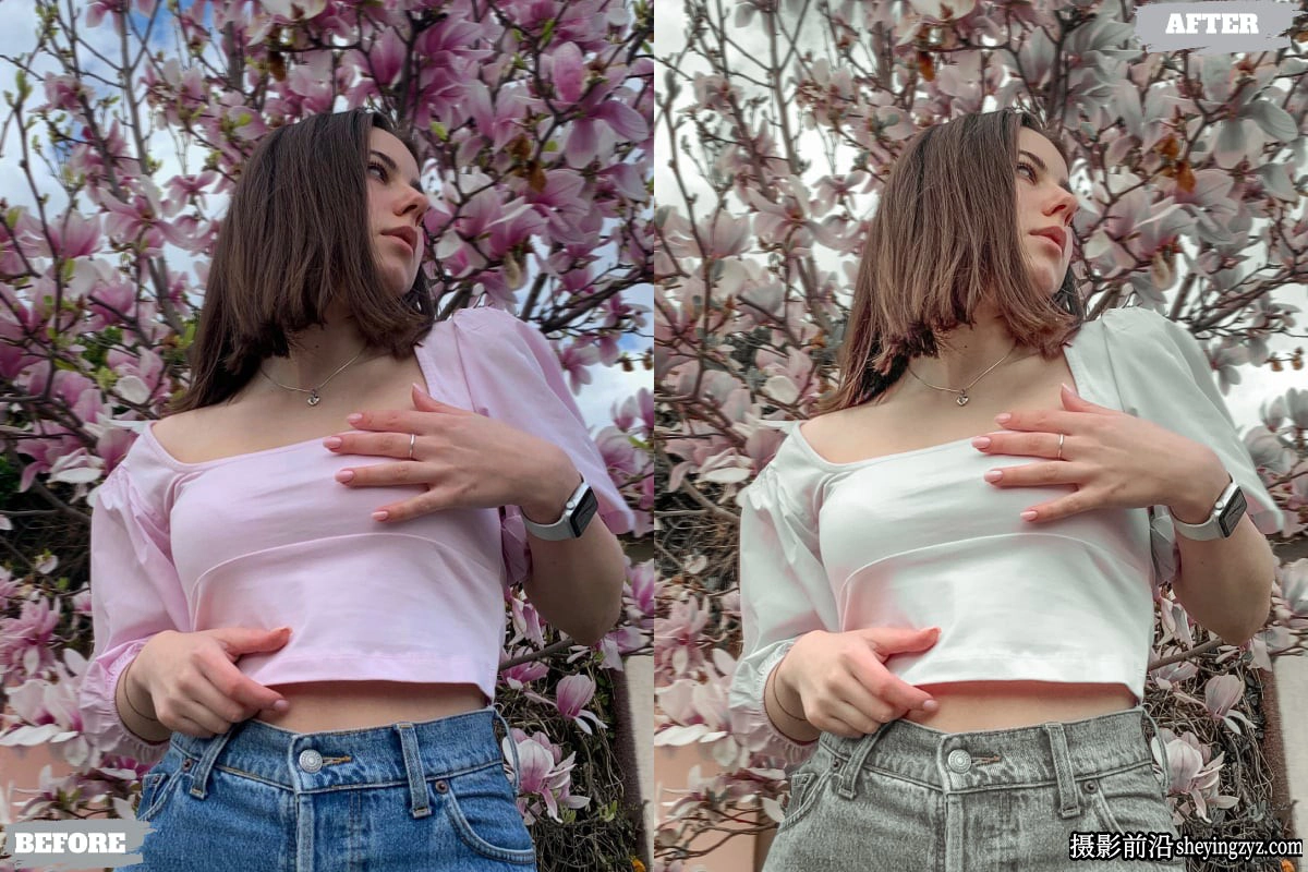 复古电影胶片人像lr预设手机LR预设 Bright Airy Lightroom Presets