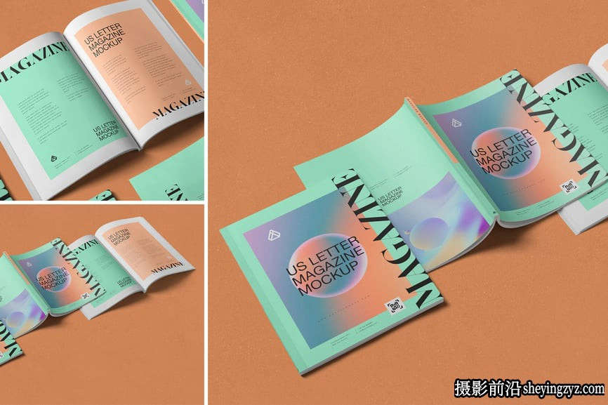 杂志封面样机,封面样机,杂志样机,画册样机