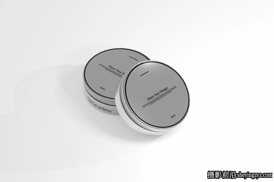 化妆品罐子扭转罐样机罐子样机