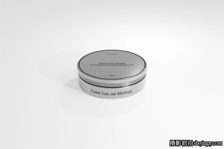 化妆品罐子扭转罐样机罐子样机