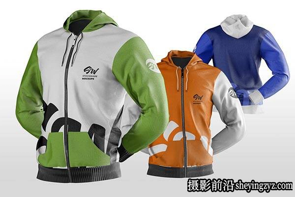 运动连帽衫样机,连帽衫样机模型