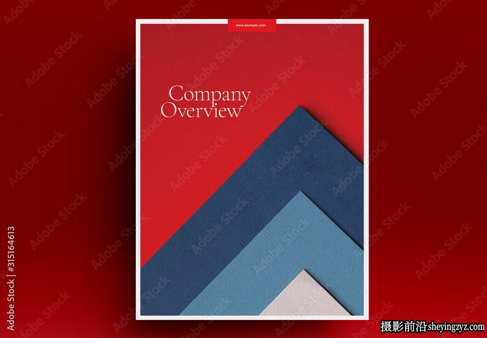 商业公司企业宣传册布局排版InDesign模板