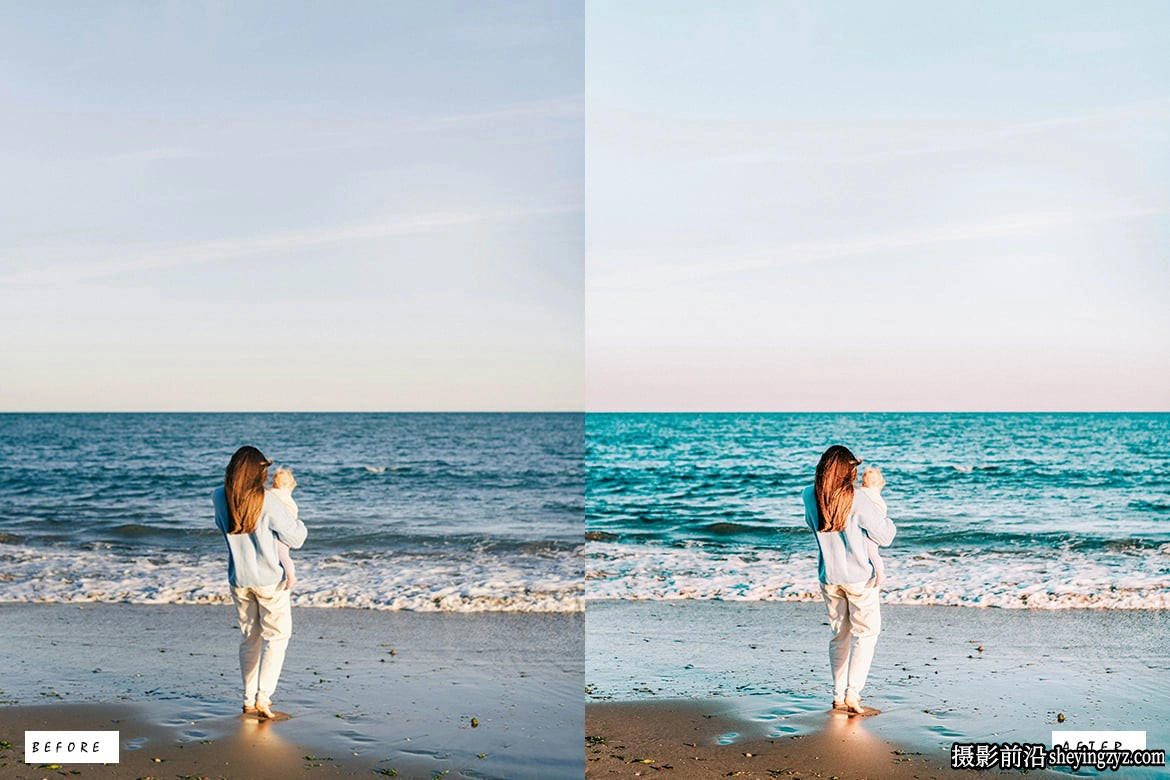 复古电影人像lr预设ACR预设 Beach Vibes Blogger Lightroom Presets