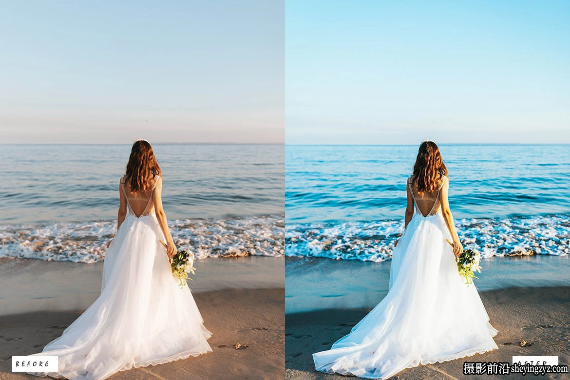 复古电影人像lr预设ACR预设 Beach Vibes Blogger Lightroom Presets