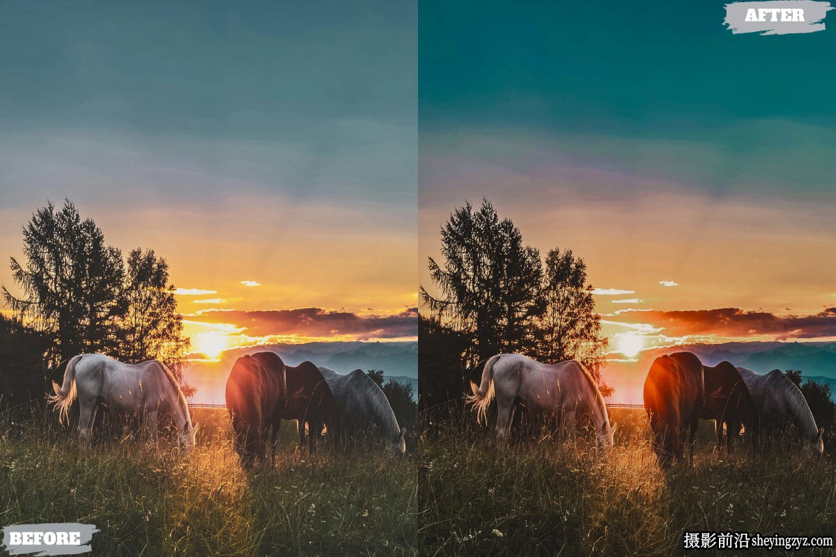 黄金时段电影风光lr预设手机lr预设 Golden Hour Lightroom Presets