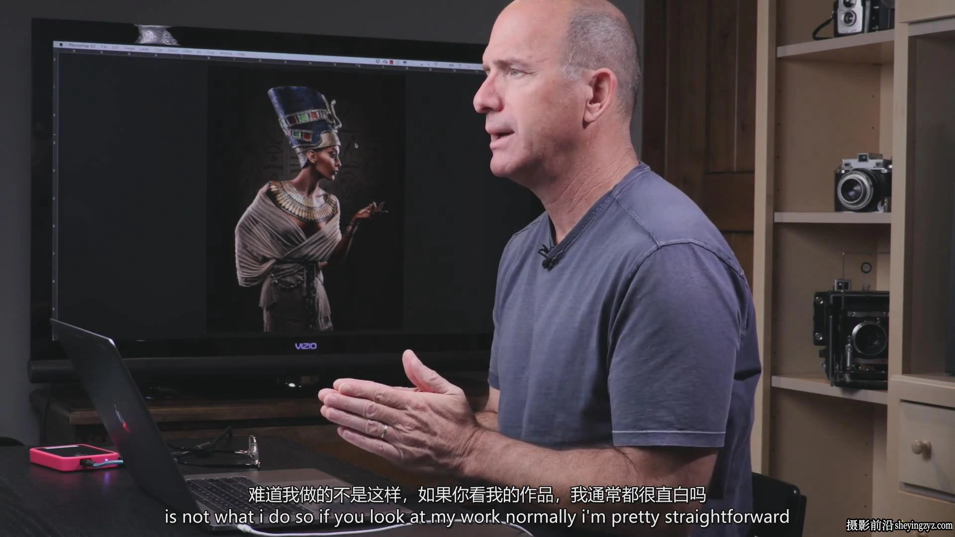 Joel Grimes –从开始到结束皇室人像娜芙蒂蒂摄影布光教程-中英字幕