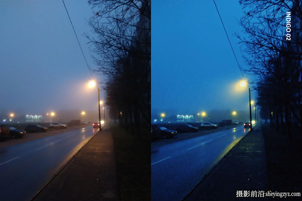 蓝调情绪风光电影模拟LR预设手机版LR预设及电影视频调色LUT预设