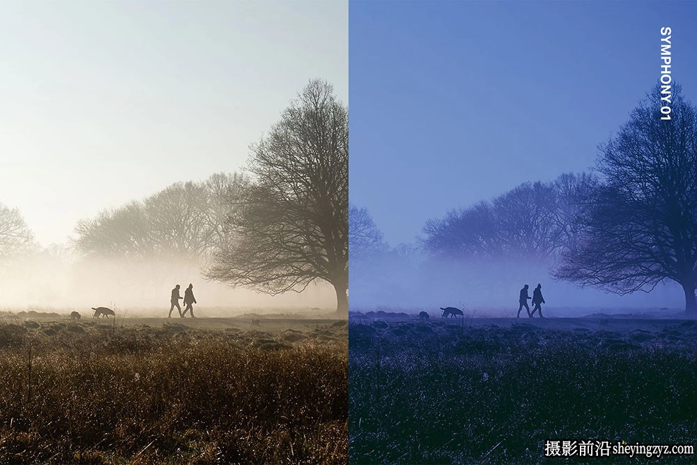 蓝调情绪风光电影模拟LR预设手机版LR预设及电影视频调色LUT预设
