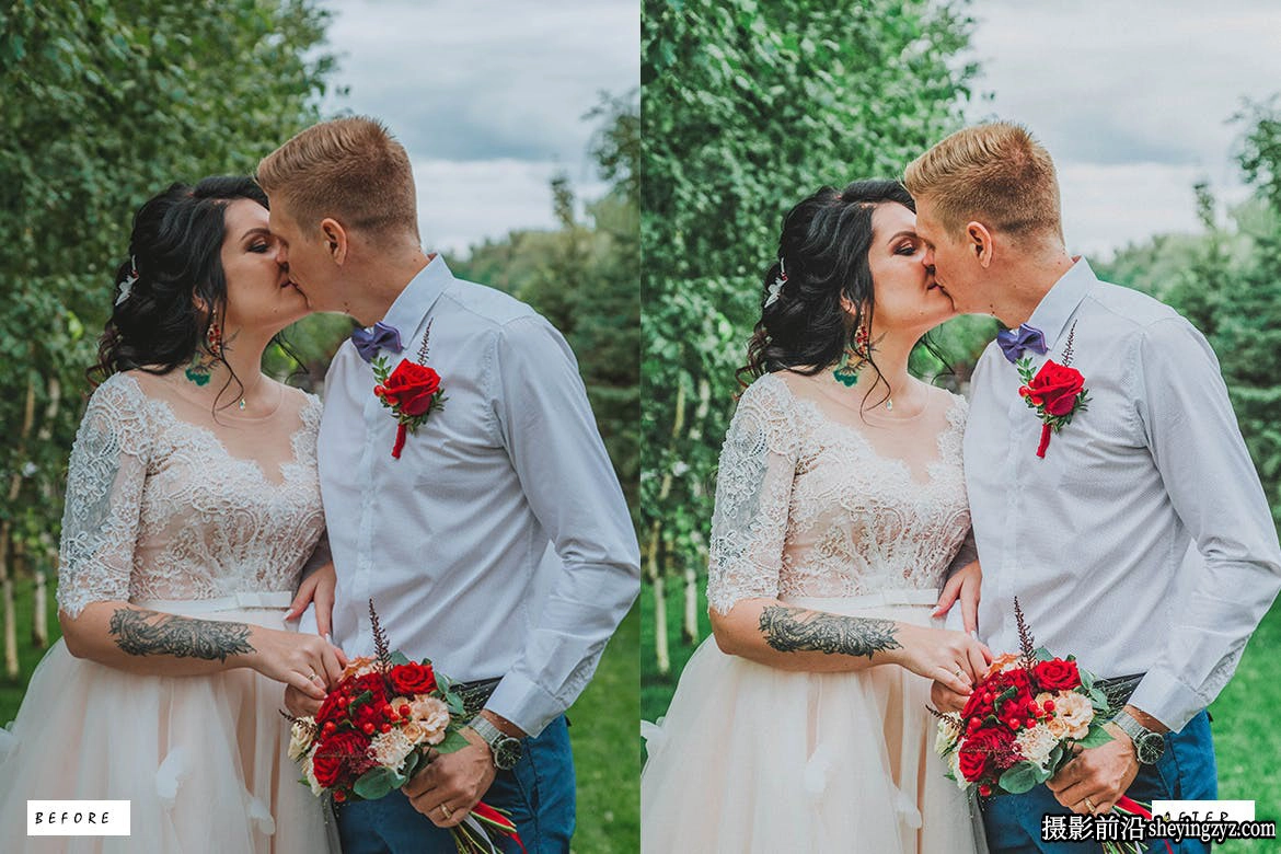 情绪婚礼胶片人像LR预设ACR预设 Moody Wedding Lightroom Presets