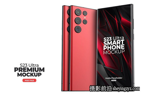 S23Ultra智能手机应用设计效果样机,S23Ultra样机