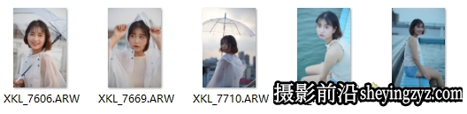 小清新少女外拍人像摄影RAW格式原图,修图练习RAW素材