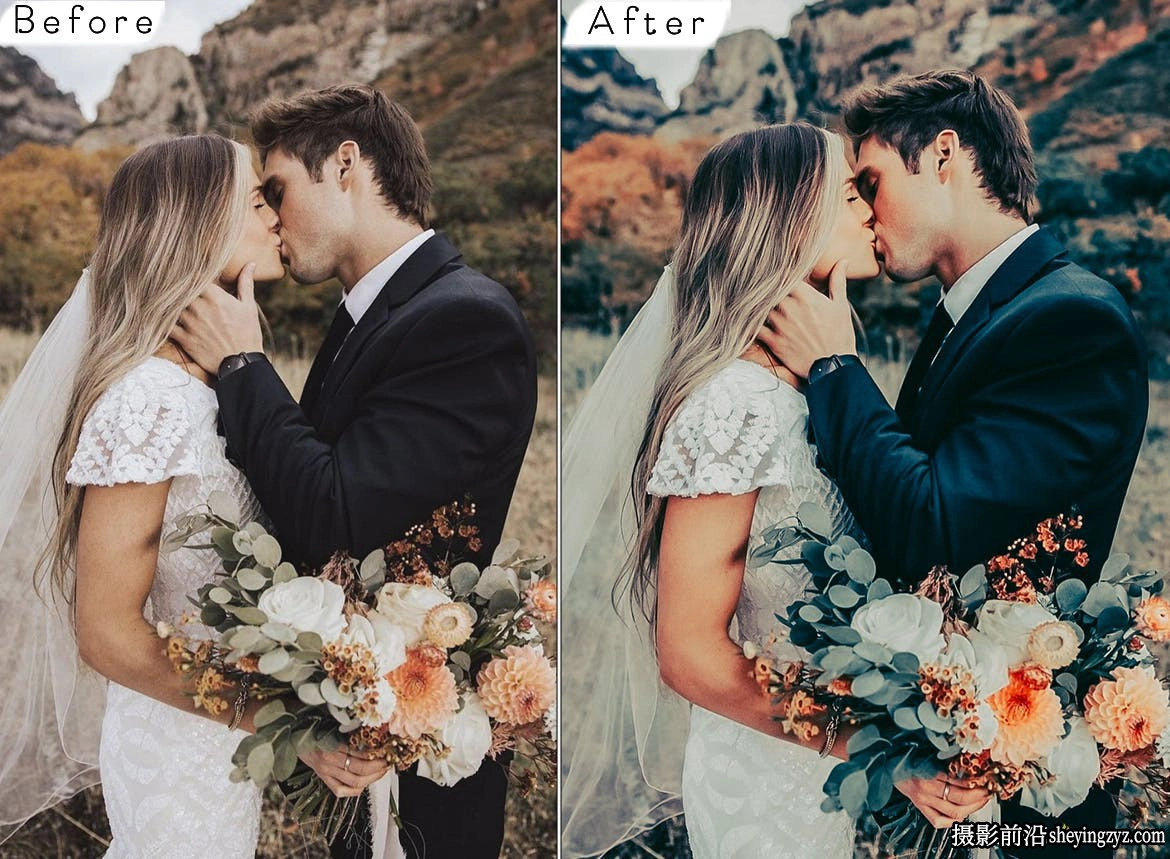 复古胶片婚礼人像LR预设及手机lr预设 Wedding Lightroom Presets