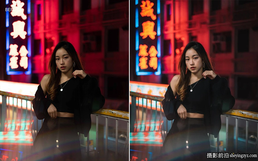 城市夜景霓虹灯人像LR预设手机版lr预设 Urbexmode NEON ESSENTIALS