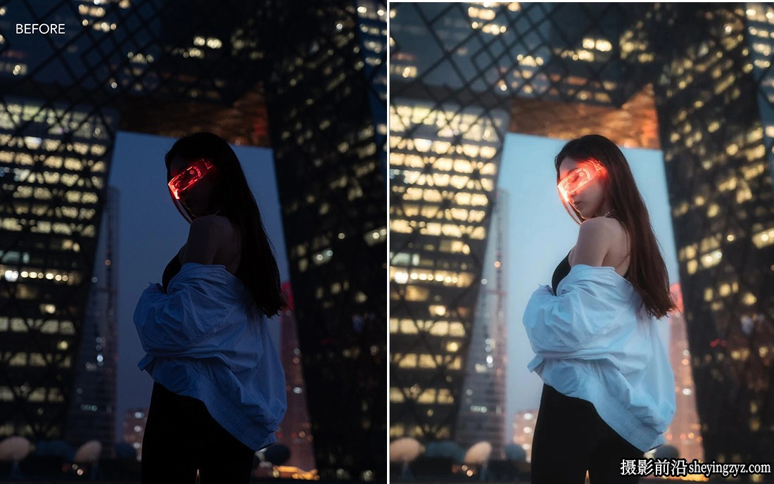城市夜景霓虹灯人像LR预设手机版lr预设 Urbexmode NEON ESSENTIALS