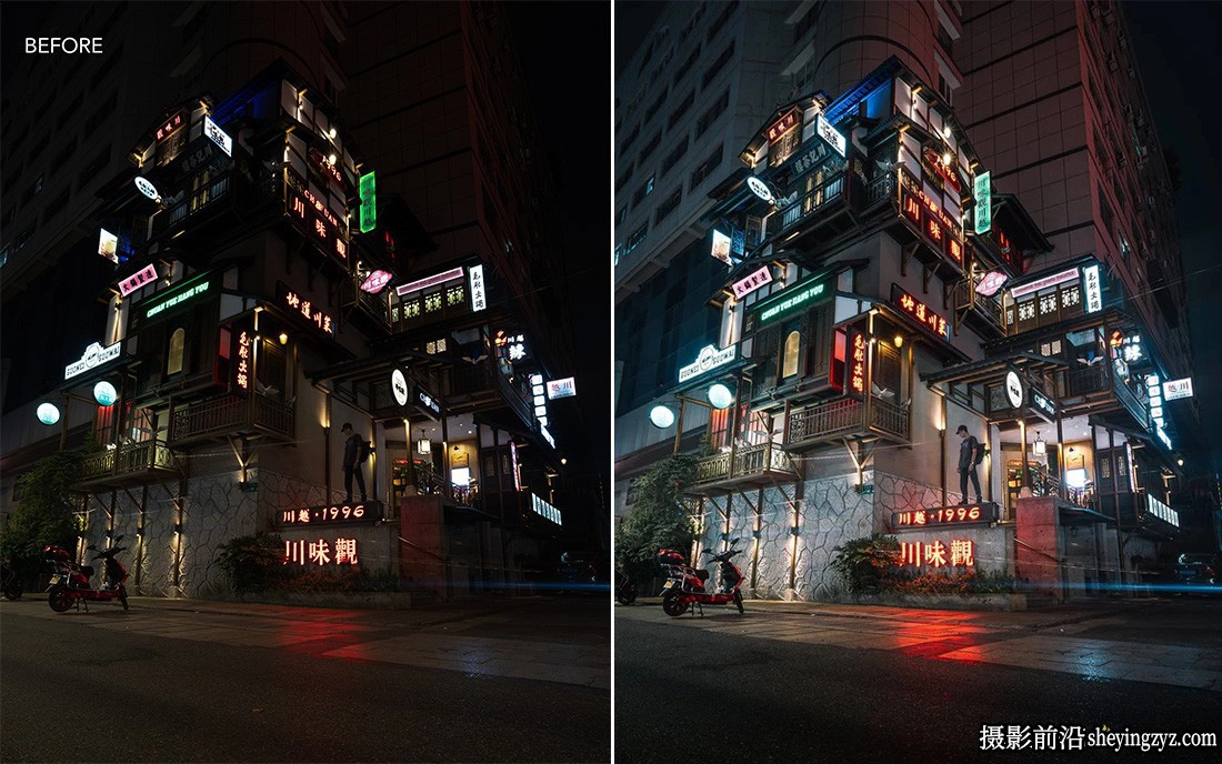 城市夜景霓虹灯人像LR预设手机版lr预设 Urbexmode NEON ESSENTIALS