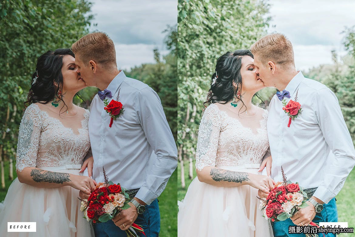 明亮通透婚礼人像LR预设ACR预设Bright and Airy Lightroom presets