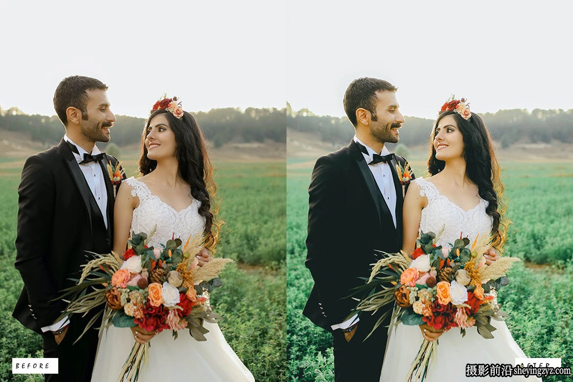 明亮通透婚礼人像LR预设ACR预设Bright and Airy Lightroom presets