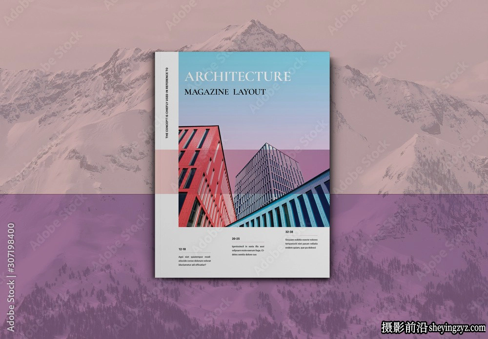 建筑杂志版式设计排版布局InDesign模板