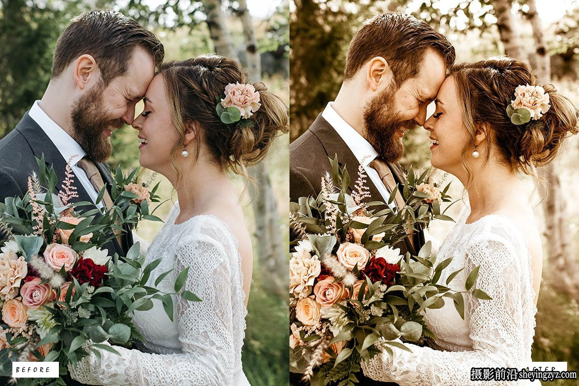 高级复古婚礼调色LR预设ACR调色预设 Wedding Lightroom Presets