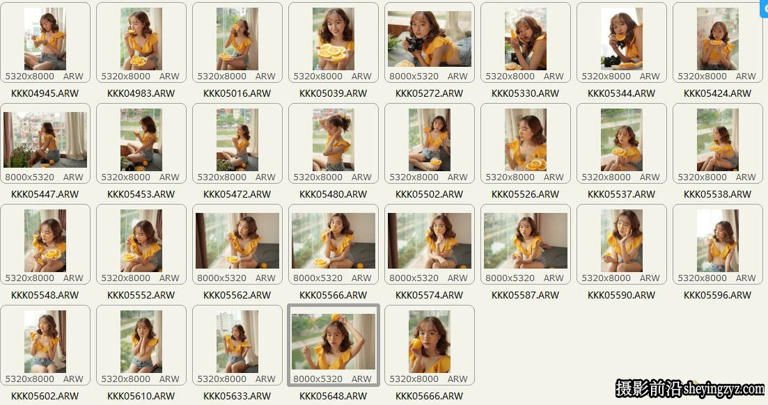 室内美女人像写真RAW原图下载,PS后期修图RAW素材29张