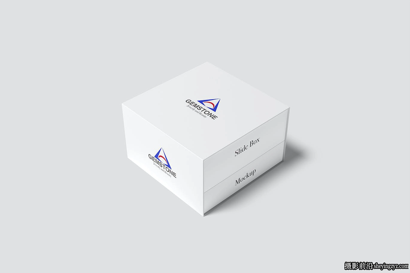 侧面划开产品包装盒样机,包装盒样机