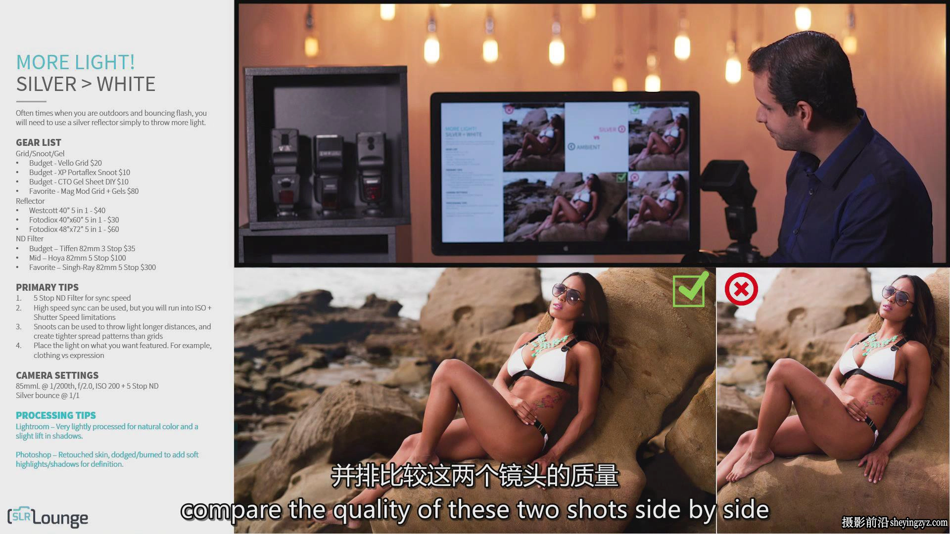 SLR Lounge-最佳闪光灯布光基础光线塑造完整教程 中英字幕Lighting101
