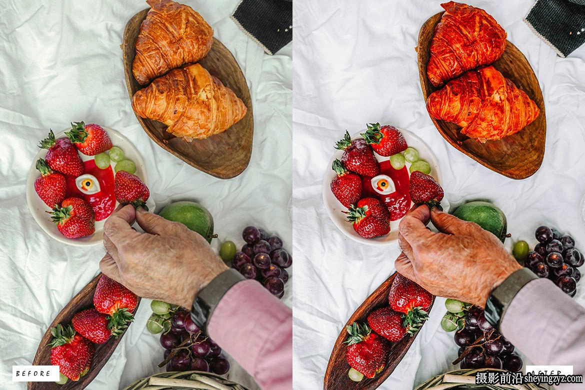 美食摄影后期调色LR预设ACR调色预设 Film Food Lightroom Presets
