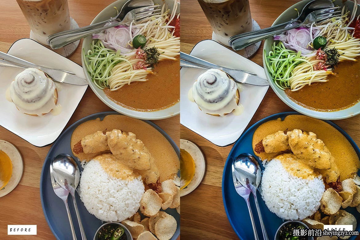 美食摄影后期调色LR预设ACR调色预设 Film Food Lightroom Presets