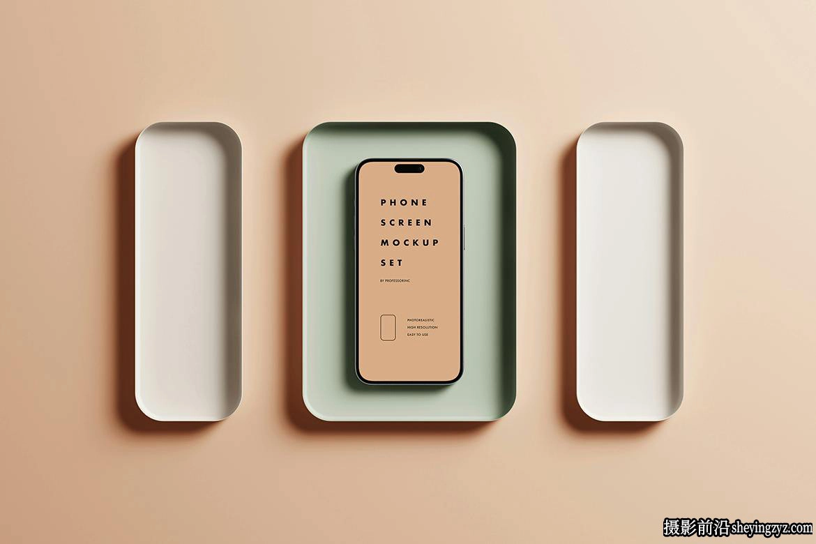 iPhone15ProMax屏幕样机套装,手机产品样机