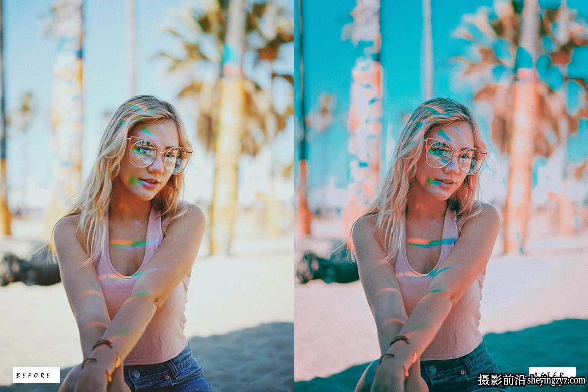 网红风格青橙色调电影胶片人像LR预设ACR预设 Pro Cinema Presets