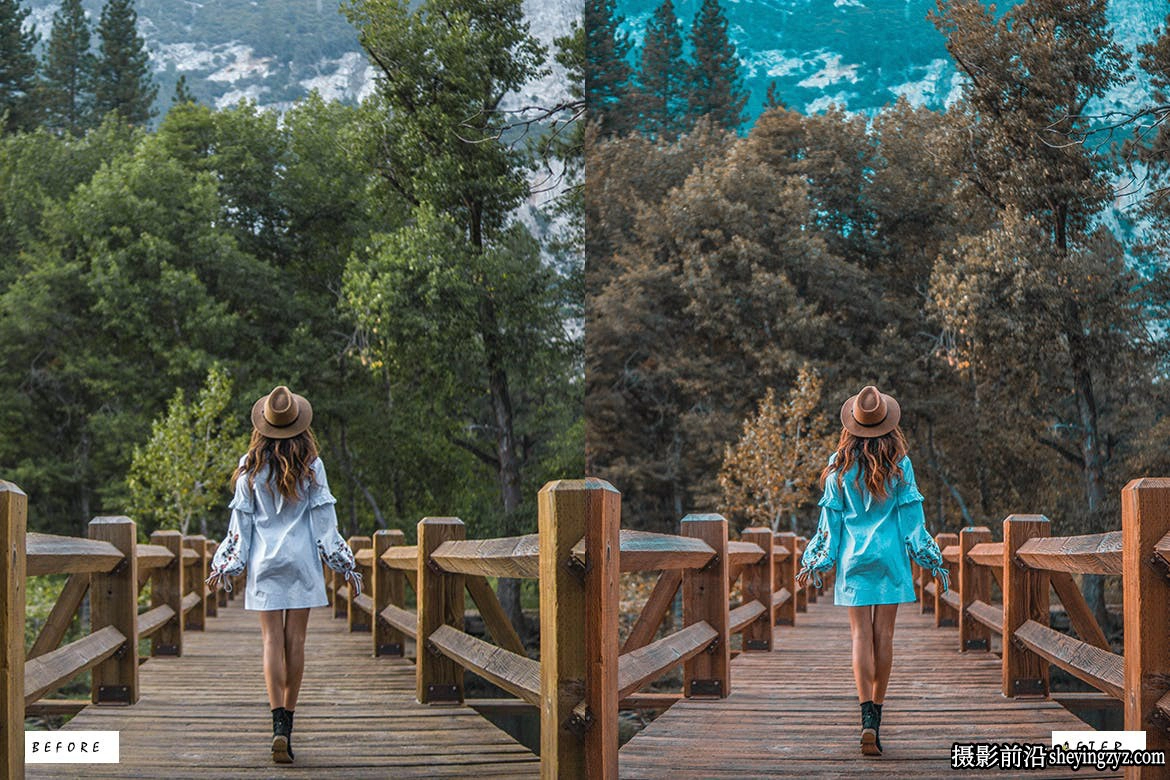 网红风格青橙色调电影胶片人像LR预设ACR预设 Pro Cinema Presets