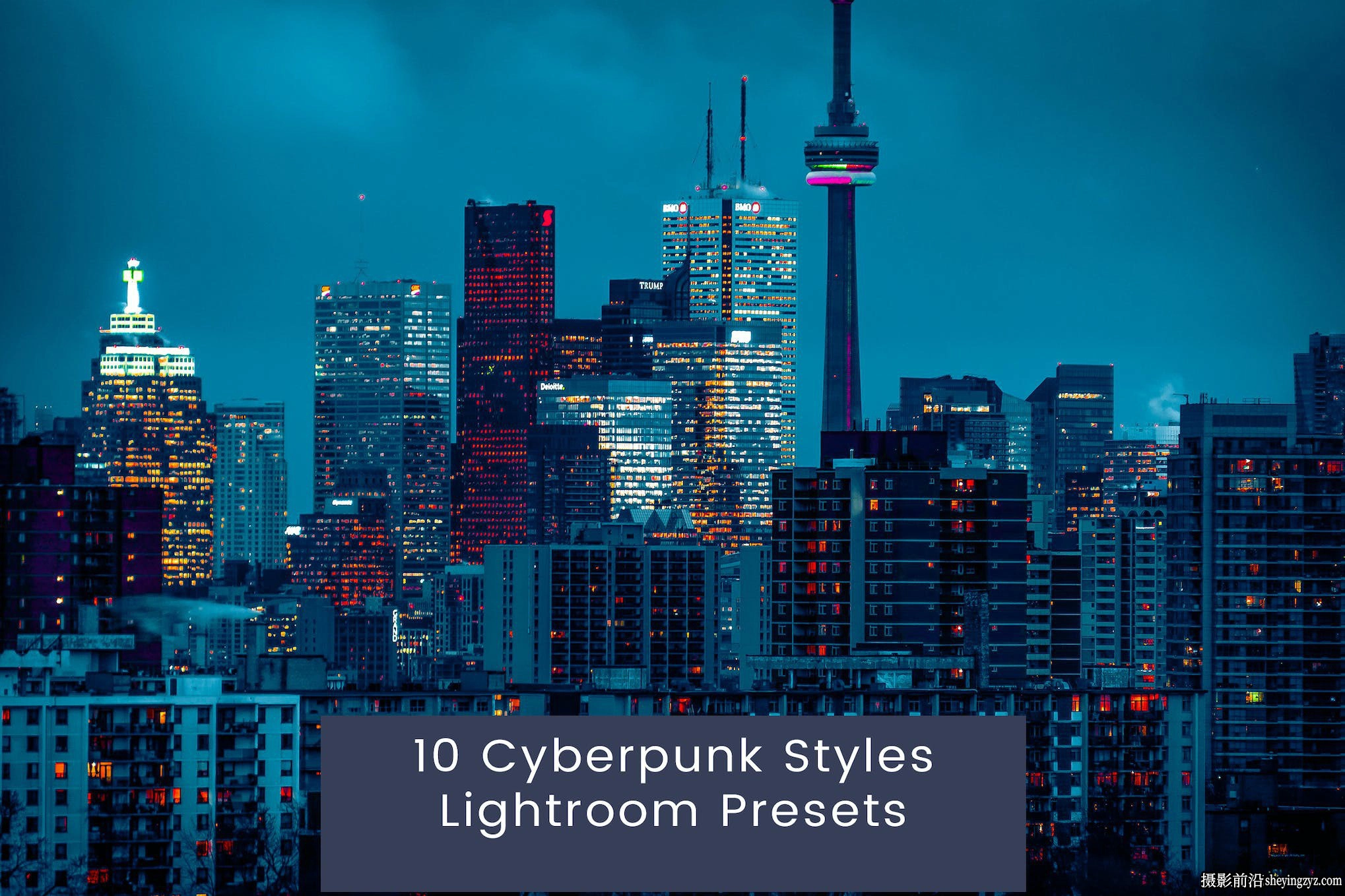赛博朋克城市风光LR预设/PS预设 Cyberpunk Styles Lightroom Presets