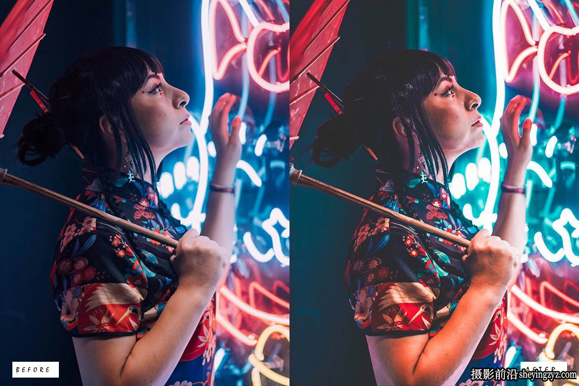 赛博朋克城市风光LR预设/PS预设 Cyberpunk Styles Lightroom Presets