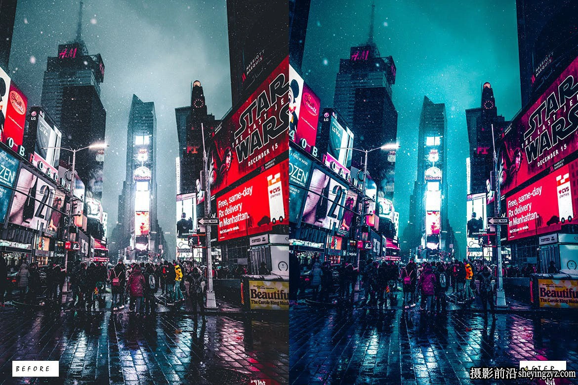 赛博朋克城市风光LR预设/PS预设 Cyberpunk Styles Lightroom Presets